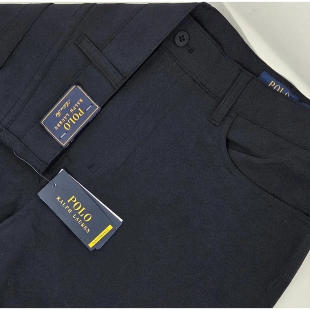 NEW Polo Ralph Lauren Pants Men's 38x30 Navy Blue Active-Fit Performance NWT